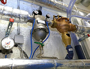Wasseraufbereitungs-Installation mit Berkefeld Rückspülfilter