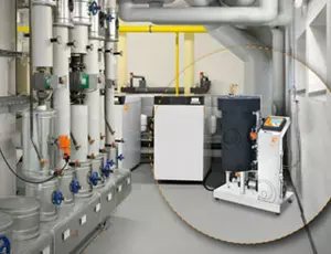BerkeSELECT-Anlage zur Heizwasseraufbereitung im Heizungskeller
