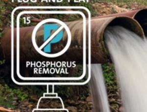 Abwasserstrom mit Phosphor-Removal Sticker