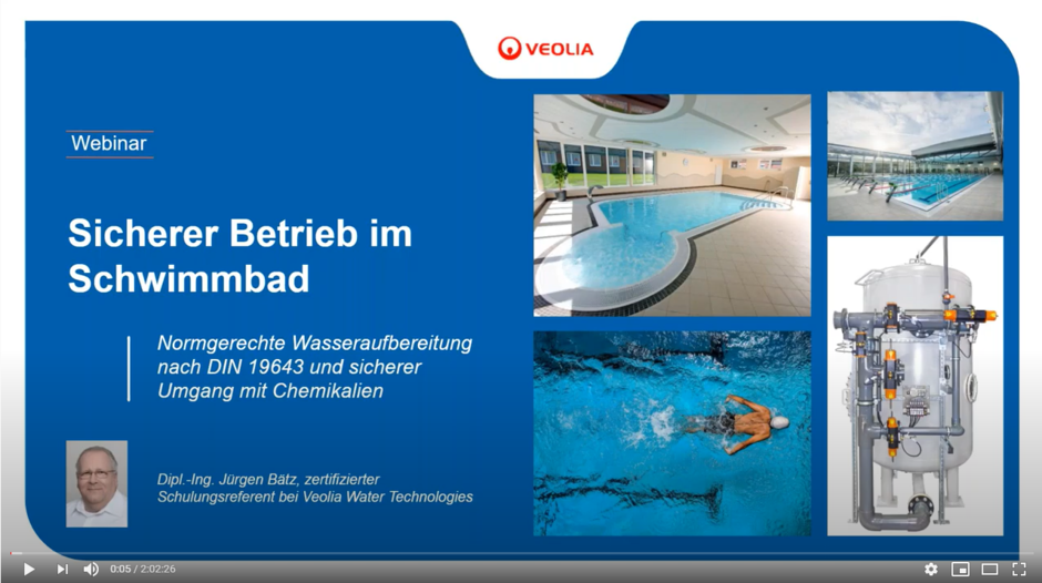 Webinar Wasseraufbereitung im Schwimmbad nach DIN 19643