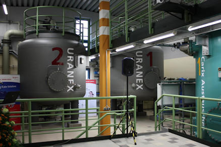 URANEX-Anlage zur Uranentfernung aus Trinkwasser im Wasserwerk Trollmühle