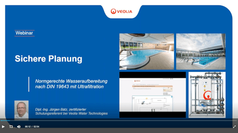 Webinar zur Planung einer Wasseraufbereitung im Schwimmbad nach DIN 19643