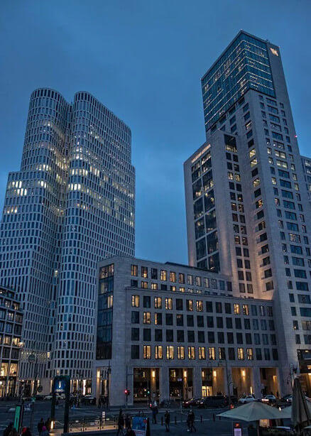 Außenansicht des Waldorf Astoria Hotels Berlin