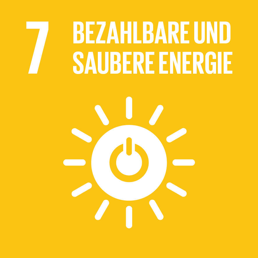Piktogramm zu SDG - Nachhaltigkeitsziel 7: Bezahlbare und saubere Energie