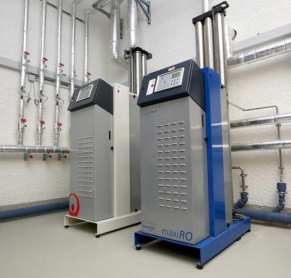SIRION maxi Umkehrosmoseanlagen zur Erzeugung von VE-Wasser im Klinikum Kempten
