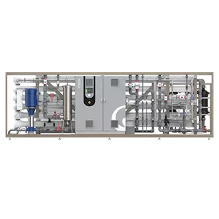 TERION Umkehrosmoseanlage mit Elektrodeionisation zur Vollentsalzung