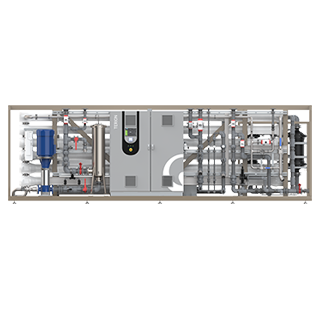 TERION Umkehrosmoseanlage mit Elektrodeionisation zur Vollentsalzung