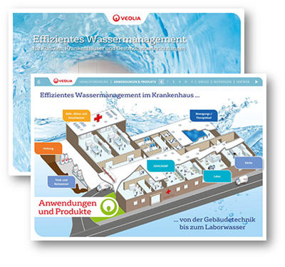Interaktive Broschüre Wassermanagement im Krankenhaus