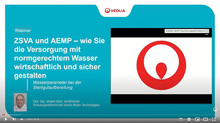 Webinar Wasseraufbereitung für ZSVA AEMP