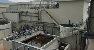 View of a Biothane UASB unit in Indonesia